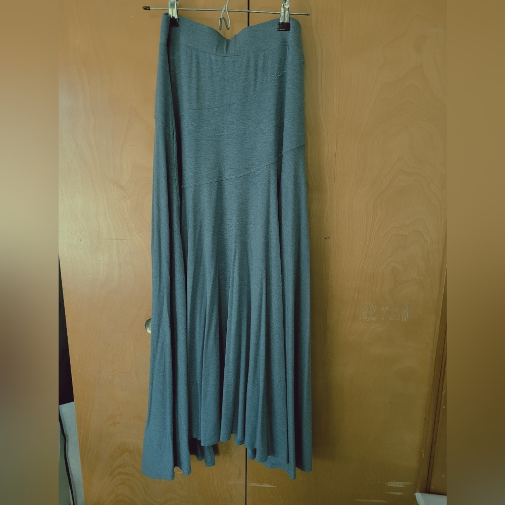Soft Surroundings Skirt Slate Blue Heather Nuances Skirt NWT